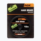 FOX Edges Hair Braid hnedý kaprový vrkoč CAC565