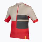 Pánsky cyklistický dres Endura FS260 Print S/S granátové jablko