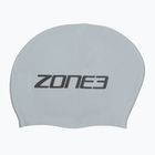 ZONE3 Kúpacia čiapka s dlhými vlasmi strieborná