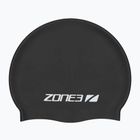 Plavecká čiapka ZONE3 Silicone Swim black