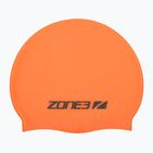 ZONE3 Silikónová plavecká čiapka hi-vis oranžová