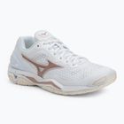 Dámska hádzanárska obuv Mizuno Wave Stealth V white/rose/snow white