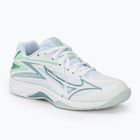 Detská volejbalová obuv Mizuno Lightning Star Z7 JR white/gridge/patinagreen