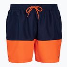 Pánske plavecké šortky Nike Split 5" Volley námornícka modrá a oranžová NESSB451-822