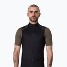 Pánska cyklistická vesta Rapha Brevet Element Wind Gilet black/grey