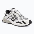 KARL LAGERFELD dámske topánky Orion Sidetrim black leather/textile w/white