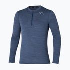 Pánske bežecké tričko Mizuno Impulse Core Half Zip estate blue