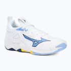 Volejbalová obuv Mizuno Wave Momentum 3 white/bellwether blue/bel air blue