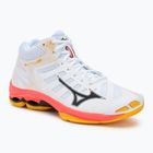 Volejbalové topánky Mizuno Wave Voltage 2 Mid white/fiery coral 2/citrus