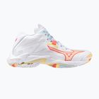Dámske volejbalové topánky Mizuno Wave Lightning Z8 Mid white/calypso coral/pale banana