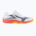 Detské volejbalové topánky Mizuno Lightning Star Z7 white/fiery coral 2/citrus