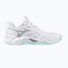 Dámske volejbalové topánky Mizuno Wave Momentum Pro white/blue tint