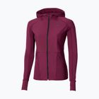 Dámska bežecká bunda Mizuno Active Warm Hybrid Full Zip Hooded dark purple