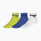 Ponožky Mizuno Training Mid With Line 3 pairs lightning yellow/ultramarine