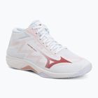 Dámske volejbalové topánky Mizuno Lightning Select Mid white/rose elegance/lava falls