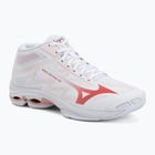 Dámske volejbalové topánky Mizuno Wave Lightning Pro Mid White/Rose Elegance/Lava Falls