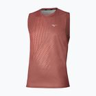 Pánske bežecké tričko Mizuno Core Graphic Sleeveless copper brown