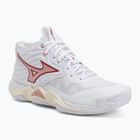 Dámske volejbalové topánky  Mizuno Wave Momentum Elite Mid white/rose elegance/lava falls