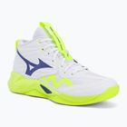 Volejbalové topánky Mizuno Wave Momentum Pro Mid white/lightning yellow/dazzling blue