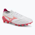 Futbalové kopačky Mizuno Morelia Neo IV Beta Elite FG white/pink tetra/fuchsia purple