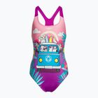 Speedo Detské jednodielne plavky s digitálnou potlačou ružovo-fialové 8-0797015162