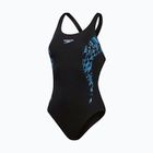 Jednodielne plavky Speedo Placement Muscleback true navy/true cobalt/curious blue