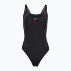 Dámske jednodielne plavky Speedo HyperBoom Splice Muscleback black/electric pink