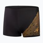 Pánske plavecké boxerky Speedo Medley Logo black/mandarin peel