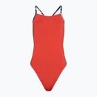 Dámske jednodielne plavky Speedo Speedo Solid Lattice Tie-Back  červené/modré