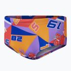 Detské plavky Speedo 13 Allover Club Training Digital Brief true cobalt/sweet purple/mandarin peel