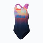 Detské jednodielne plavky Speedo Digital Placement Splashback true navy/kiki pink/siren red/matcha