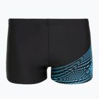 Pánska plavecké boxerky Speedo Medley Logo Aquashort black/picton blue