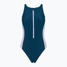 Dámske jednodielne plavky Speedo Zip Colorblock dark teal