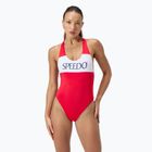 Dámske jednodielne plavky Speedo Colourblock Racerback high risk red