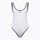 Dámske jednodielne plavky Speedo Solid Bound Scoop white