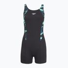 Dámske jednodielne plavky Speedo HyperBoom Splice Legsuit dark teal