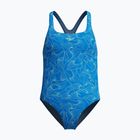 Detské jednodielne plavky Speedo HyperBoom Allover Medalist lagoon blue/celeste