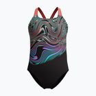 Detské jednodielne plavky Speedo Digital Placement Powerback neon coral
