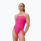 Dámske jednodielne plavky Speedo FL Solid V-Back flare pink