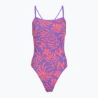 Dámske jednodielne plavky Speedo FL Printed Web Back coral cluster/indigo glow