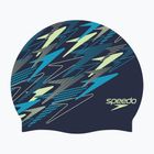 Plavecká čiapka Speedo Printed Silicone peacoat/pale clover/mayan blue