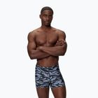 Pánske plavecké boxerky Speedo Print Beachstar Square Leg Anthracite/Coin Grey