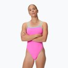 Dámske jednodielne plavky Speedo FL Solid V-Back 2.0 neon flamingo