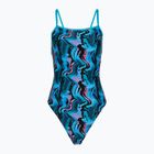 Dámske jednodielne plavky Speedo Printed Web Back canyon ombre/black