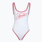 Dámske jednodielne plavky Speedo Solid Bound Scoop high risk red/bright white