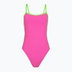 Dámske jednodielne plavky Speedo Solid Tri neon flamingo