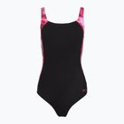 Dámske jednodielne plavky Speedo Shaping LunaLustre Printed anthracite/ruby