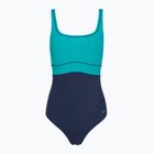 Dámske jednodielne plavky Speedo Shaping Contour Eclipse peacock teal/peacoat