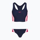 Dámske jednodielne plavky Speedo Colourblock Splice 2.0 peacoat/pink