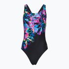 Dámske jednodielne plavky Speedo FL Placement Printed Powerback glitchy garden/black